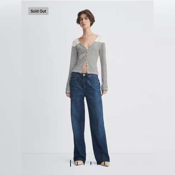 【関税込み】rag & bone ブルー Featherweight Abigale ジーンズ Featherweight Abigail Pleated Pant - Billie | rag & bone